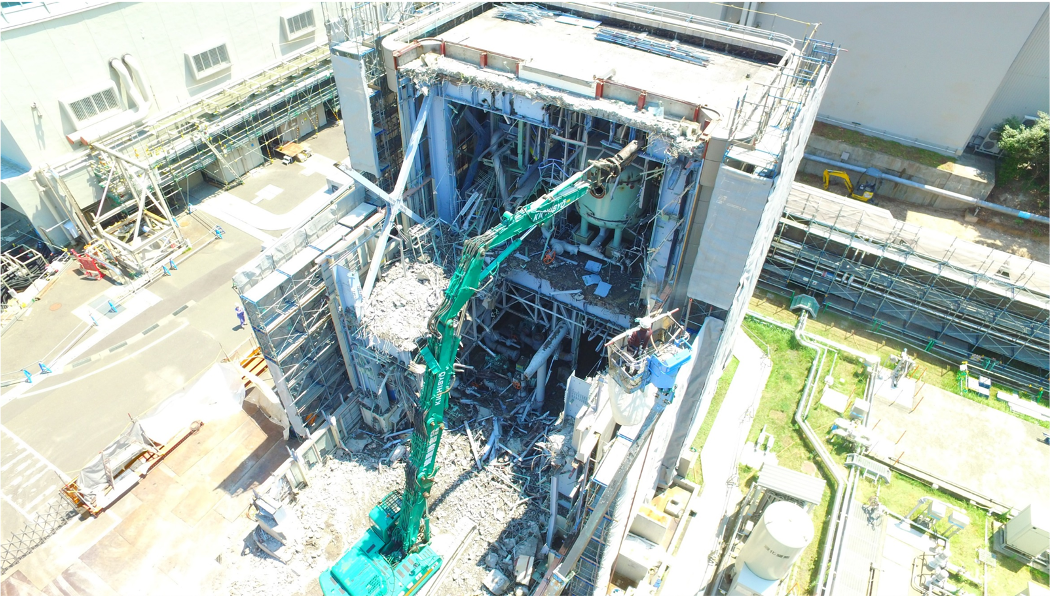 原子力発電プラントのタービン関連設備解体状況1